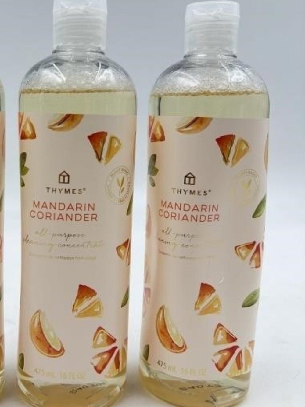 Thymes Mandarin Coriander All-Purpose Cleaning Concentrate Cleaner - 2 bottles